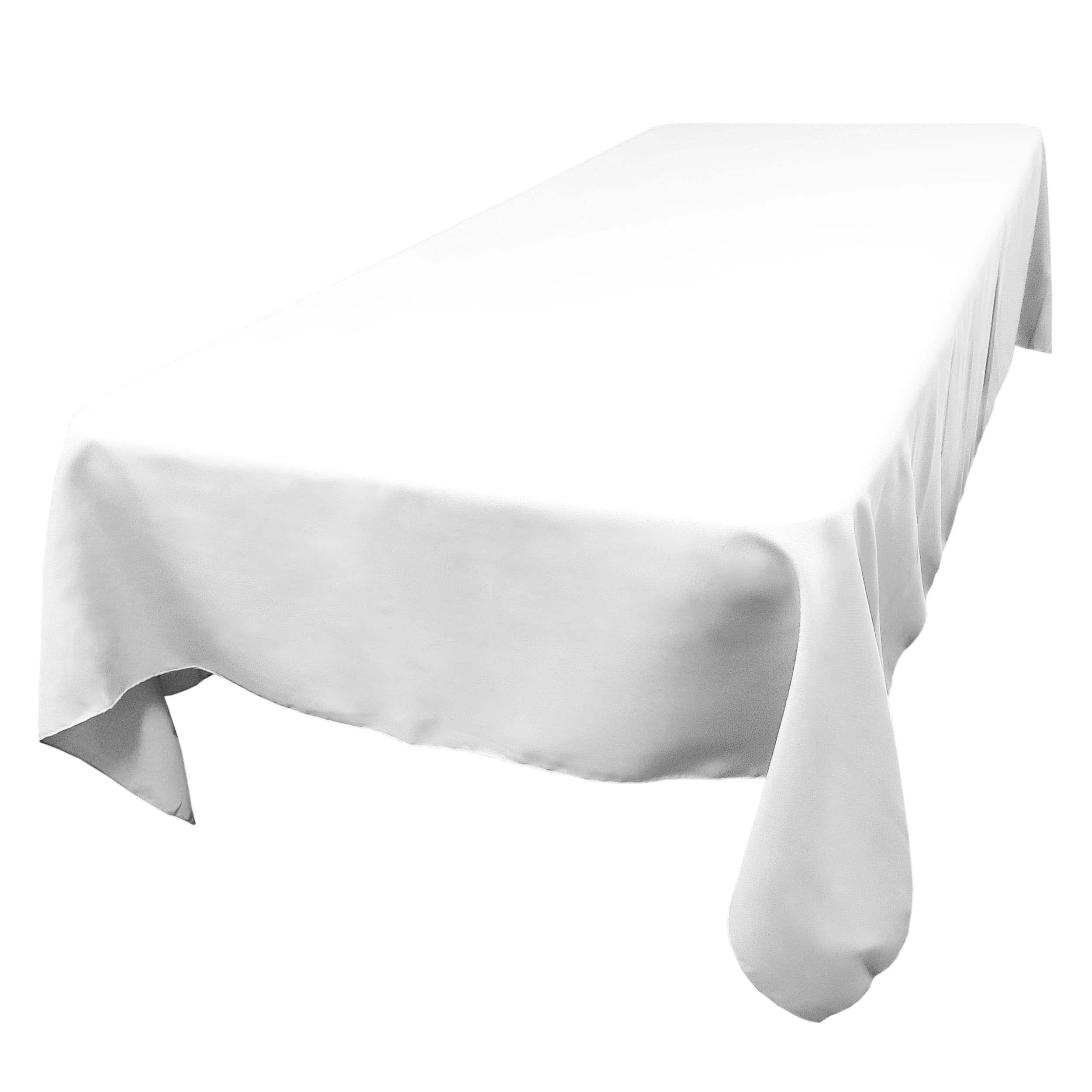 White 60 x 90 in.  Rectangular SimplyPoly Tablecloths