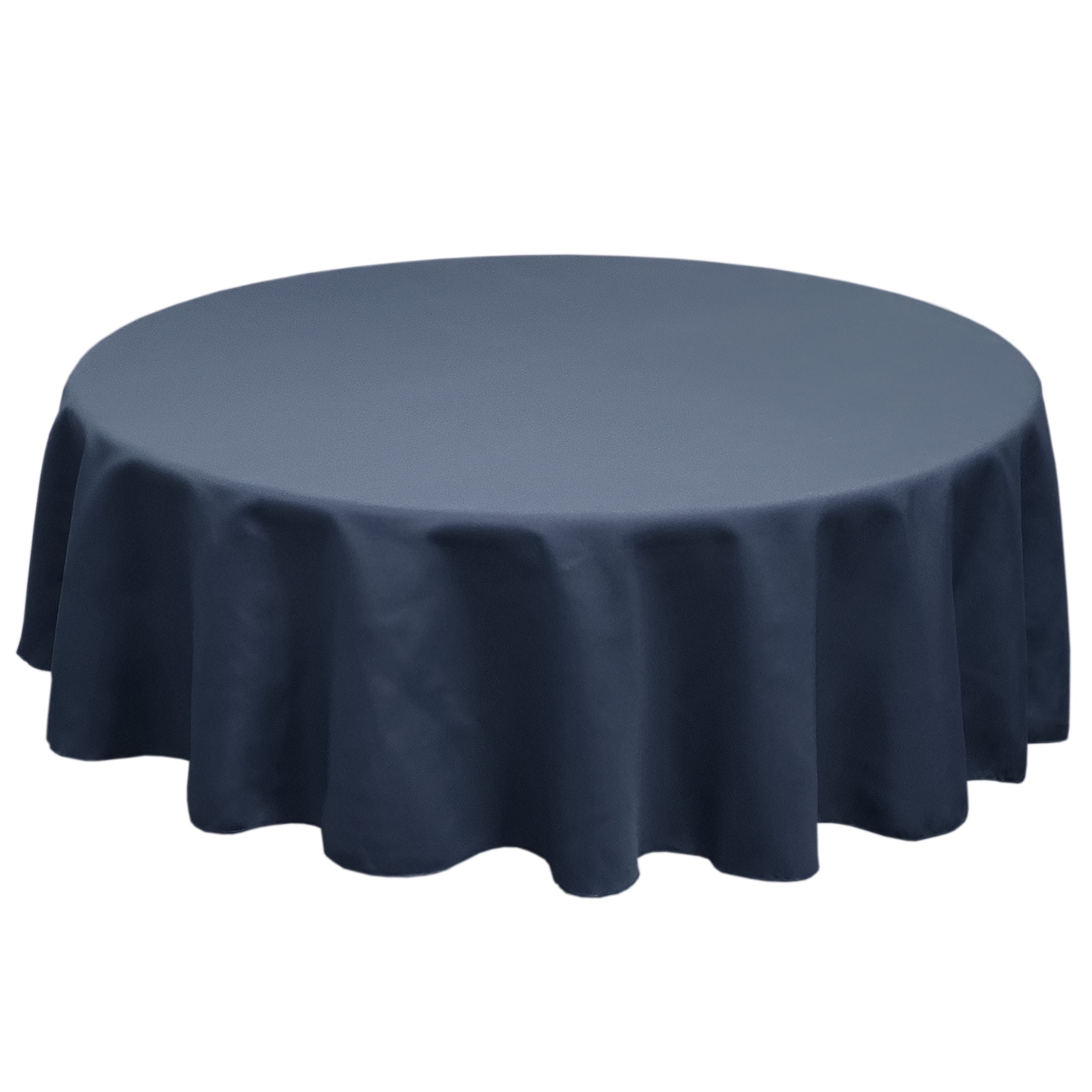 Dark Blue 120 in.  Round SimplyPoly Tablecloths