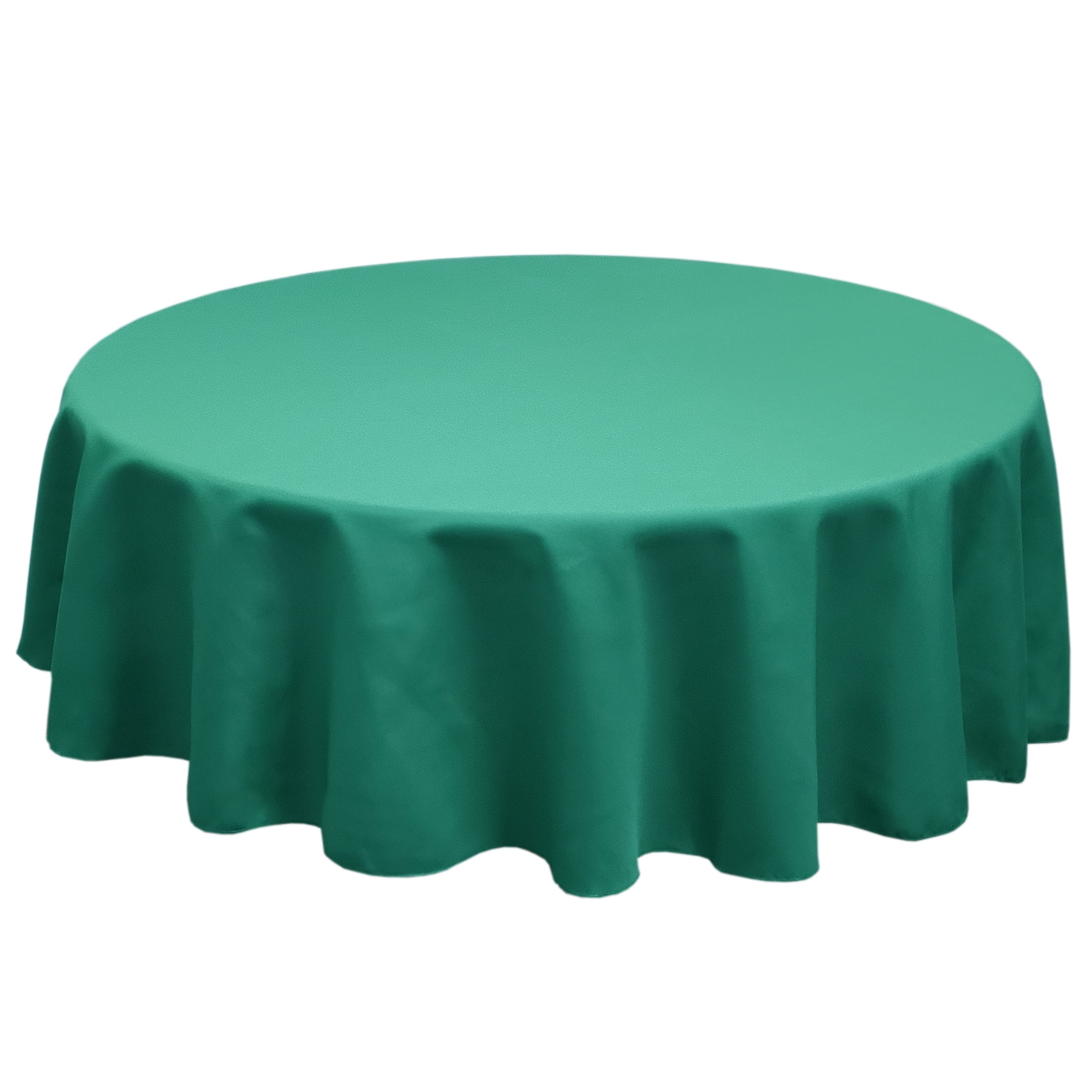 Dark Teal 84 in.  Round SimplyPoly Tablecloths