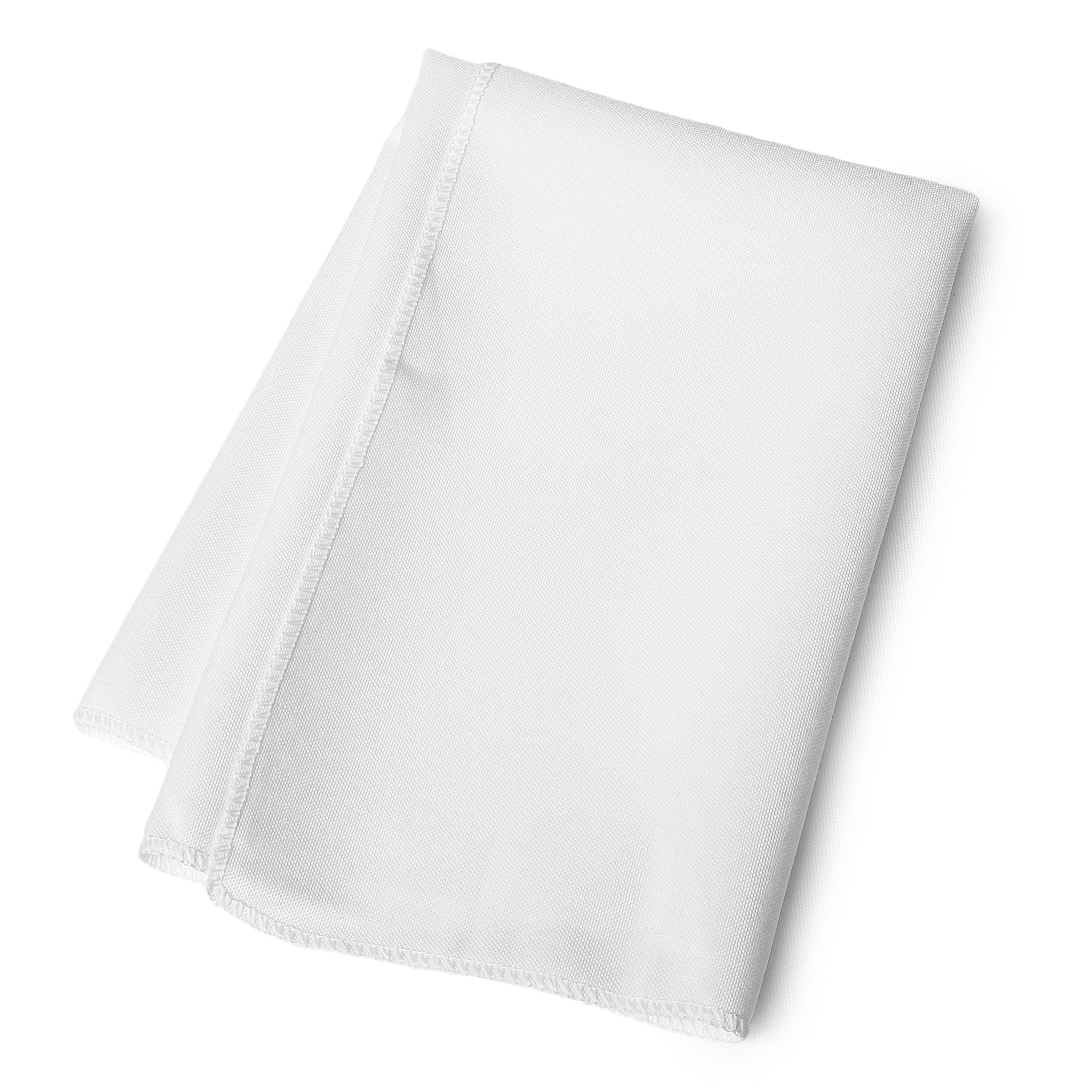 White Irregular Polyester Cloth Napkins