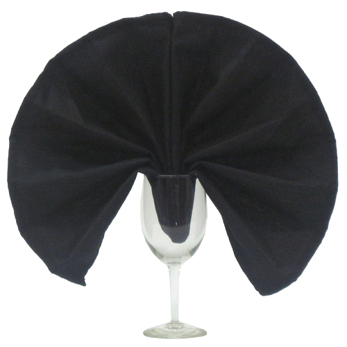 Black Maxi-Spun Napkins