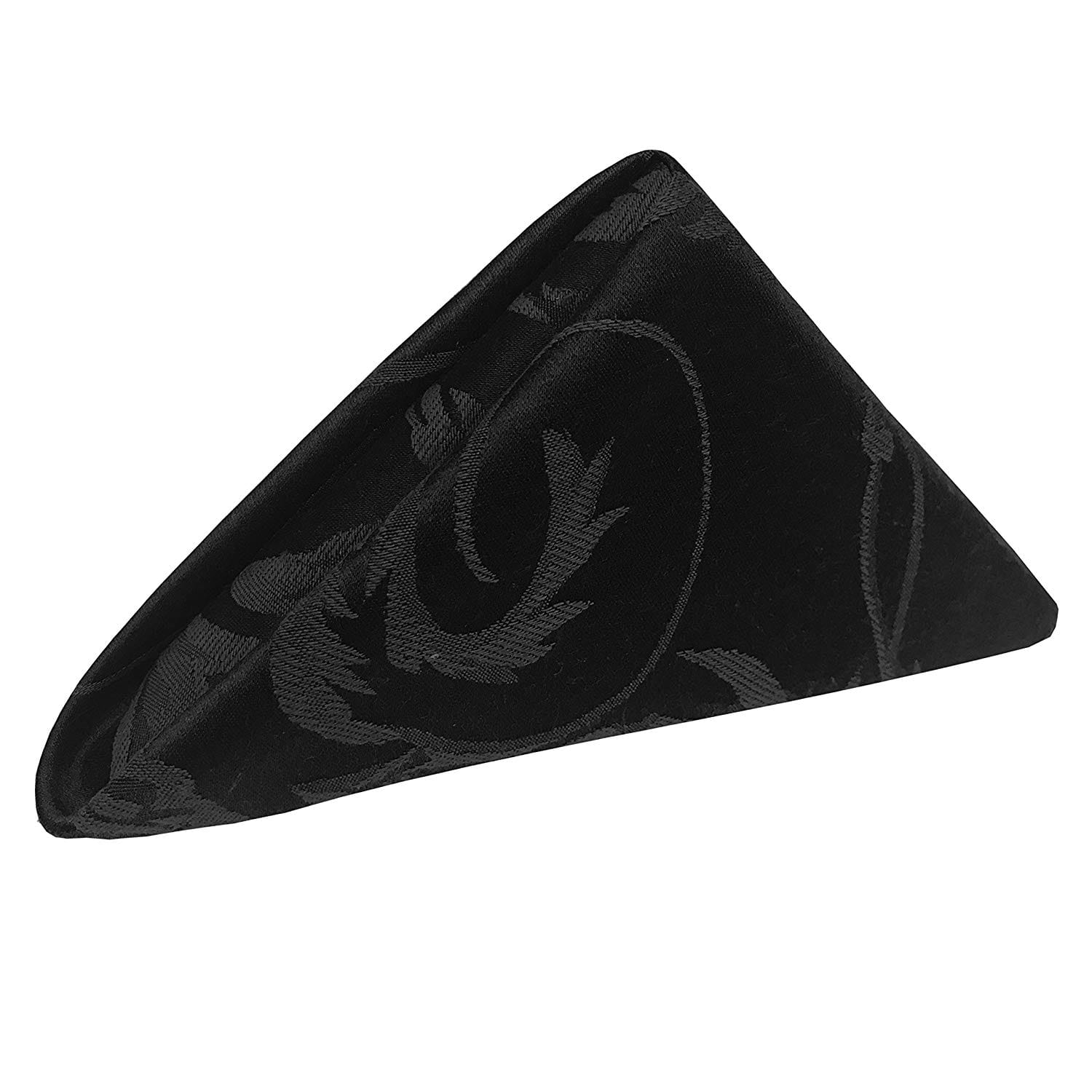 Black 17 in. Melrose Cloth Napkins