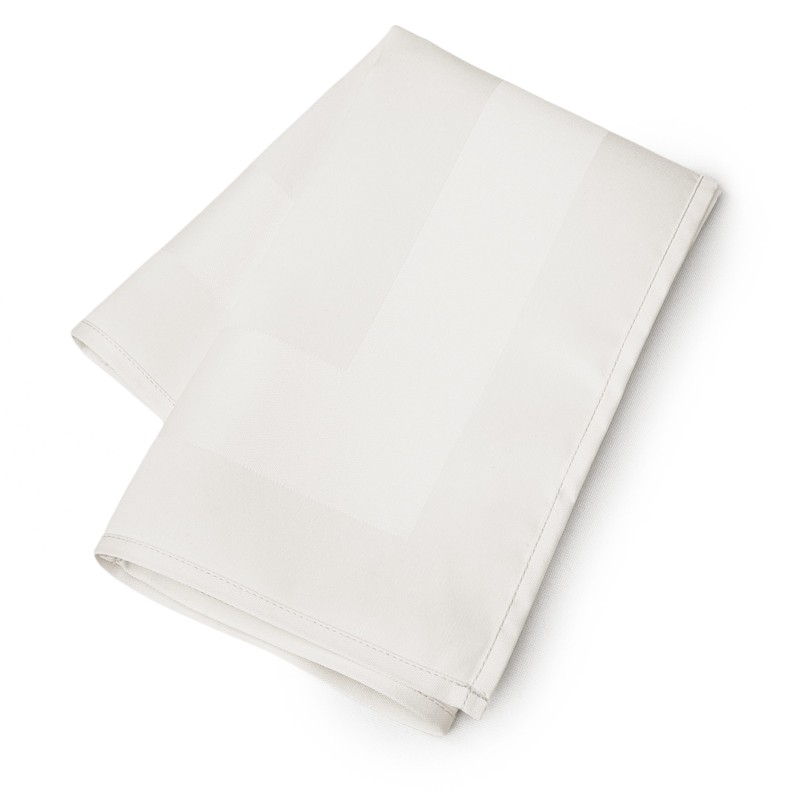 White Satin Band Napkins