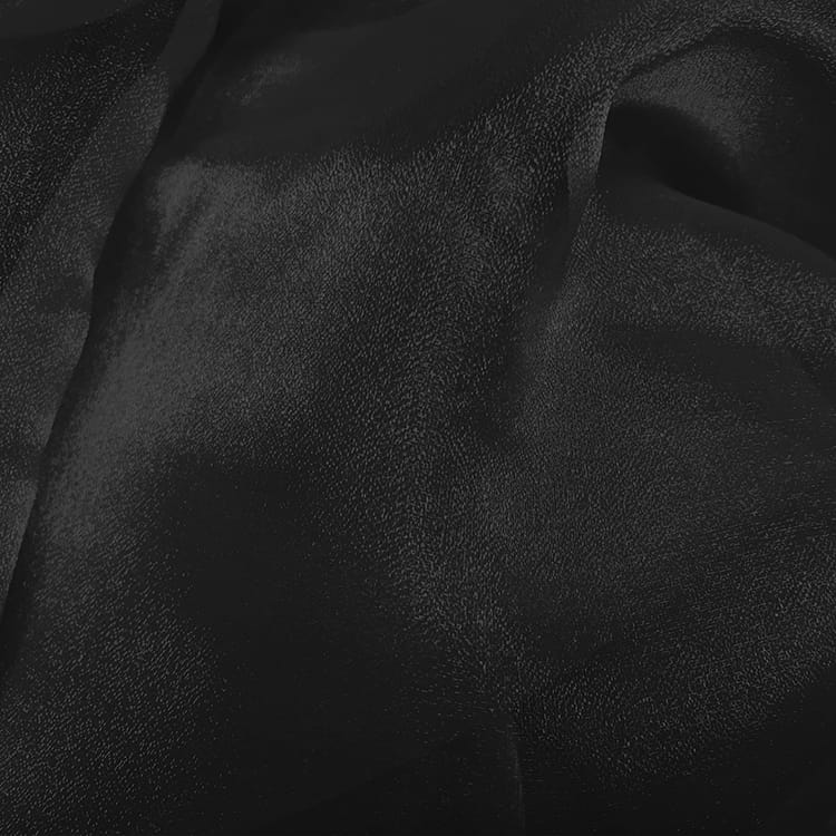 Black 10 in. Sparkle Organza Cloth Napkins