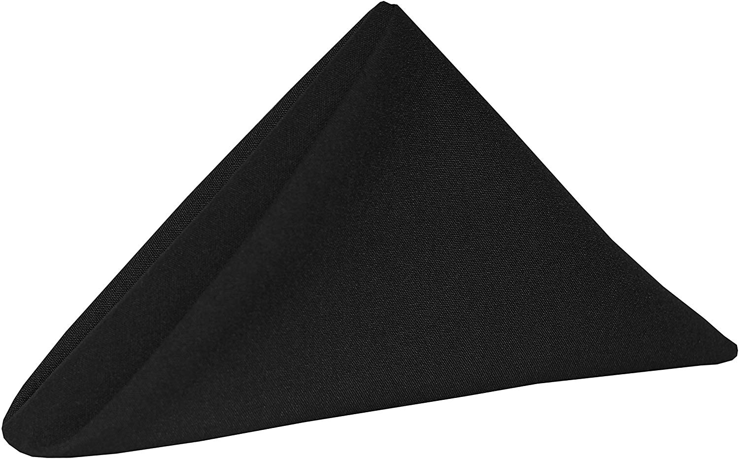 Black 10 in. Spun Polyester Cloth Napkins