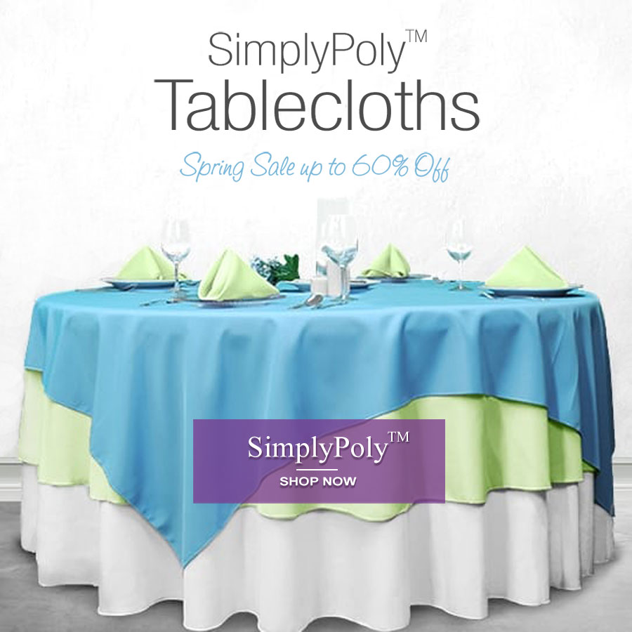 blue tablecloths for sale