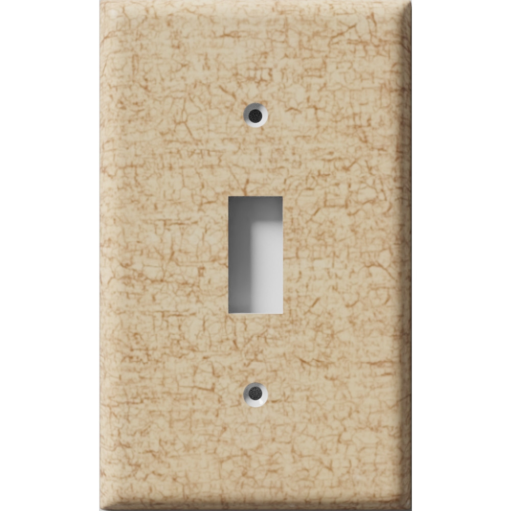 Cracked Yellow Decorative Light Switch Plate Cover - Snazzy Switch