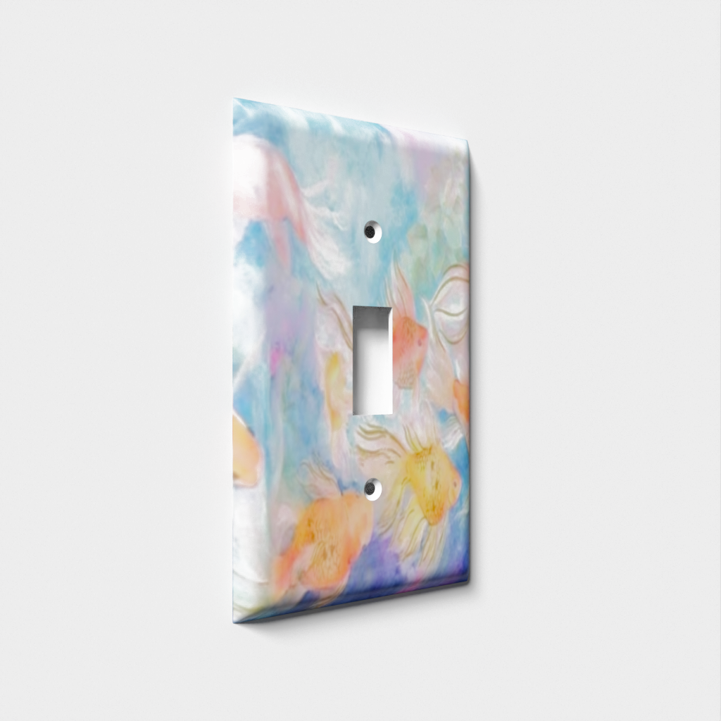 Pastel Fish Decorative Light Switch Plate Cover - Snazzy Switch