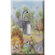 Dinosaur Park Decorative Light Switch Plate Cover Dinosaur Park Decorative Light Switch Plate Cover