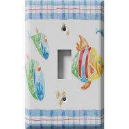 Fish Tablecloth Decorative Light Switch Plate Cover Fish Tablecloth Decorative Light Switch Plate Cover