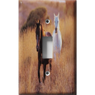 Horse Plains Decorative Light Switch Plate Cover Horse Plains Decorative Light Switch Plate Cover