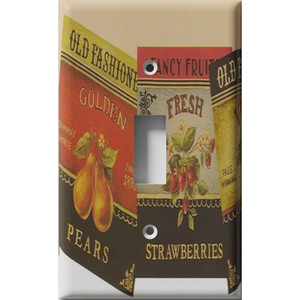 Fruit Labels - Light Switch Plate Cover
