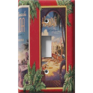 Hawaii Postcard Decorative Light Switch Plate Cover