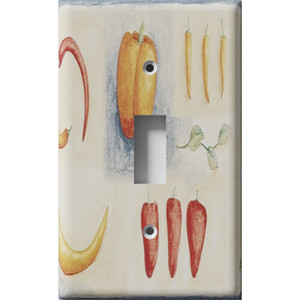 Hot Pepper Variety Decorative Light Switch Plate Cover