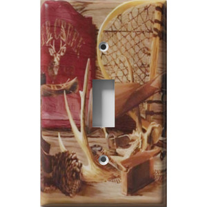 Hunting Antlers Decorative Light Switch Plate Cover