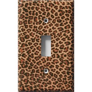 Leopard Print Decorative Light Switch Plate Cover