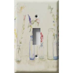 Simple Flowers Decorative Light Switch Plate Cover Simple Flowers Decorative Light Switch Plate Cover
