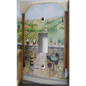 Tuscan Country Decorative Light Switch Plate Cover Tuscan Country Decorative Light Switch Plate Cover