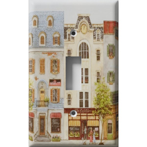 Village Storefronts Decorative Light Switch Plate Cover