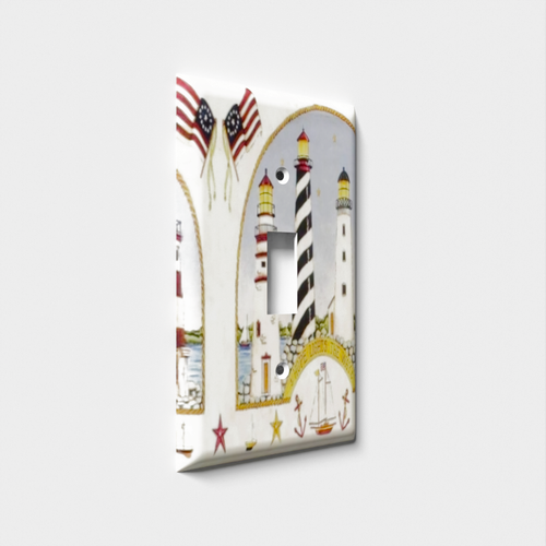 American Lighthouses Decorative Light Switch Plate Cover