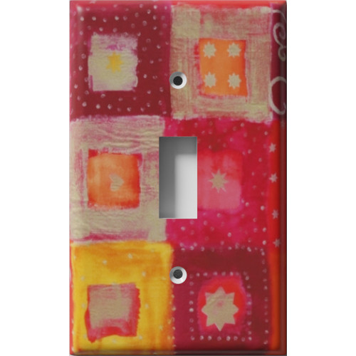 6 Square Decorative Light Switch Plate Cover