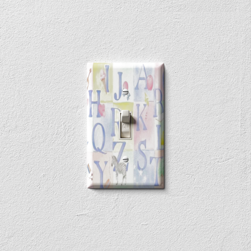 Alphabet Decorative Light Switch Plate Cover