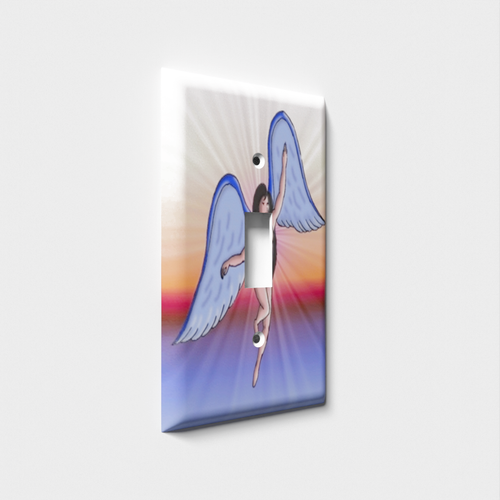 Angel Swan Song Decorative Light Switch Plate Cover