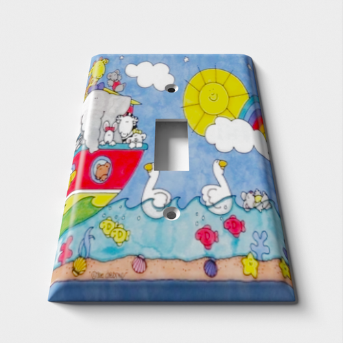 Animal Boat Party Decorative Light Switch Plate Cover