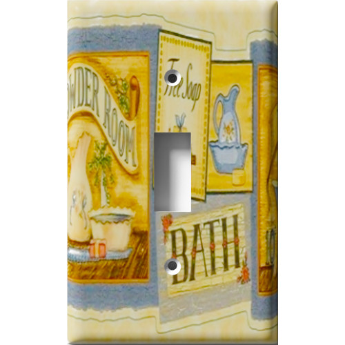 Bath Decorative Light Switch Plate Cover