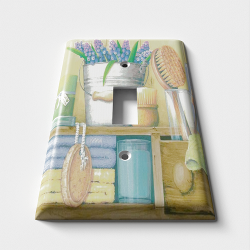 Bath Counter Decorative Light Switch Plate Cover