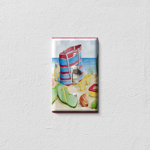 Beach Bag Decorative Light Switch Plate Cover