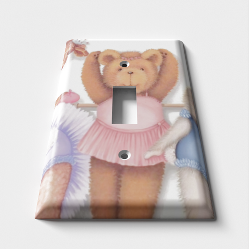 Bear Ballet Decorative Light Switch Plate Cover