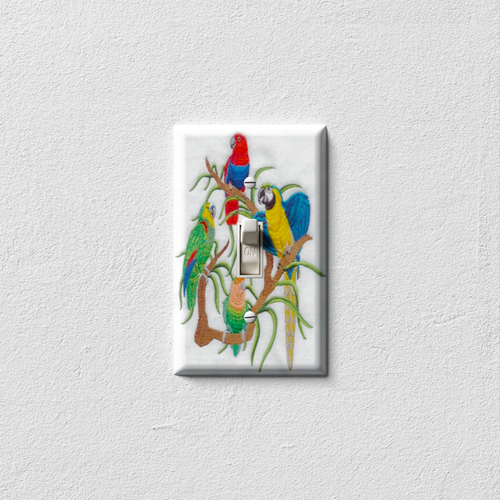 Bird Tapestry Decorative Light Switch Plate Cover
