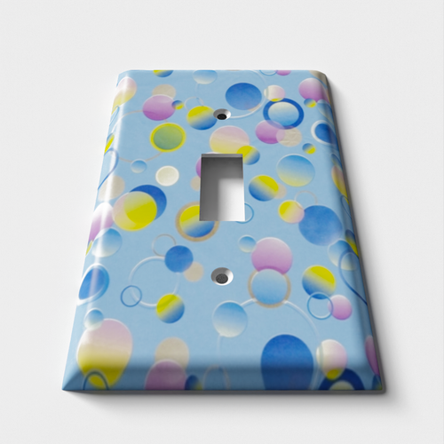 Bubbles Decorative Light Switch Plate Cover