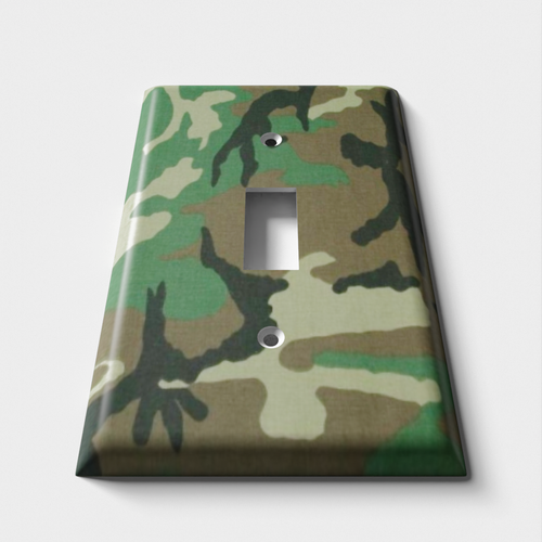 Camo Decorative Light Switch Plate Cover