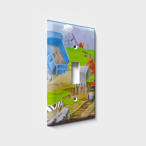 Construction Site Decorative Light Switch Plate Cover