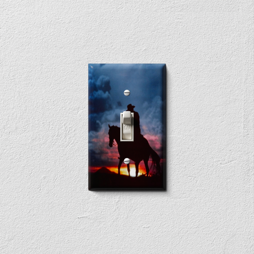 Cowboy Sunset Decorative Western Light Switch Cover