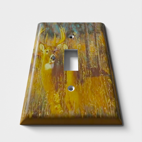 Deer Decorative Light Switch Plate Cover