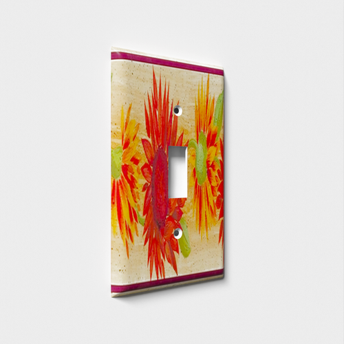 Desert Flower Decorative Light Switch Plate Cover