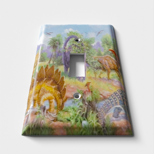Dinosaur Park Decorative Light Switch Plate Cover