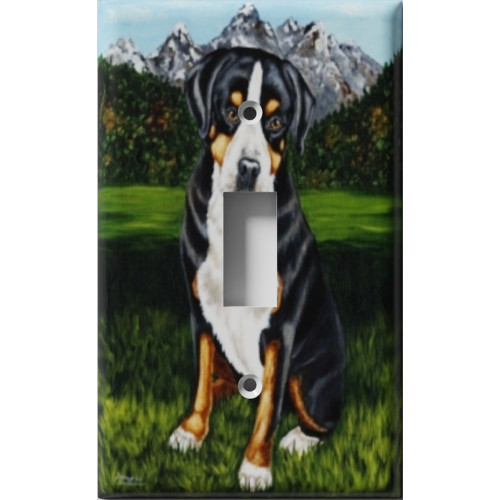 Dog In The Mountains Decorative Light Switch Plate Cover