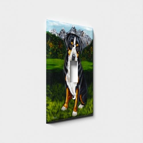 Dog In The Mountains Decorative Light Switch Plate Cover