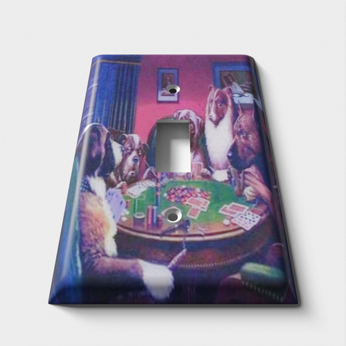 Dogs Playing Decorative Light Switch Plate Cover