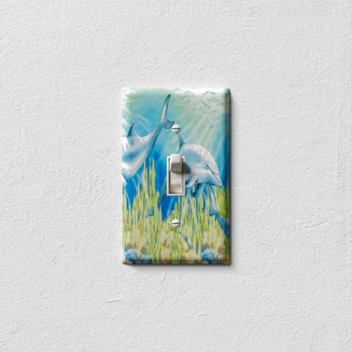 Dolphins Decorative Light Switch Plate Cover