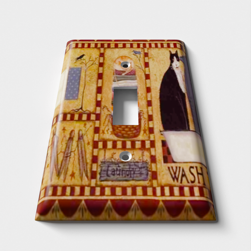 Egyptian Kitty Decorative Light Switch Plate Cover
