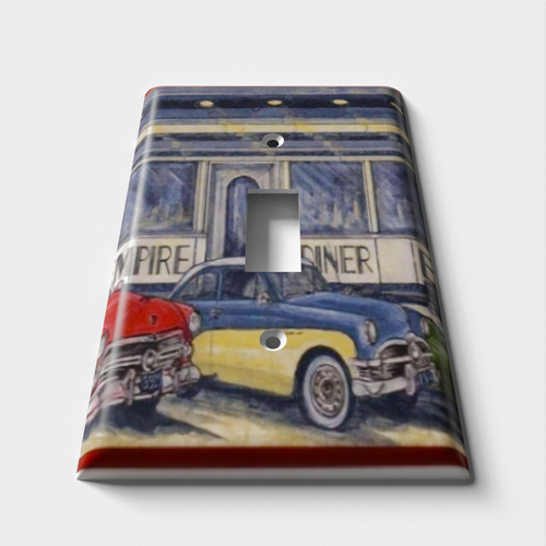 Empire Diner Decorative Light Switch Plate Cover