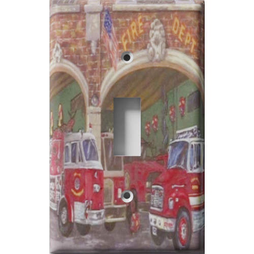 Fire House Decorative Light Switch Plate Cover