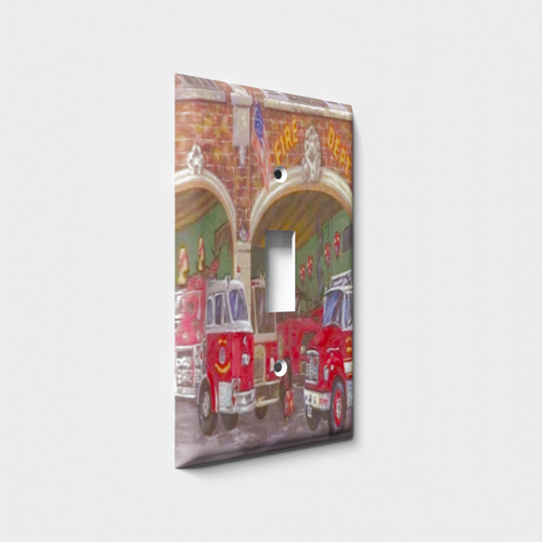 Fire House Decorative Light Switch Plate Cover