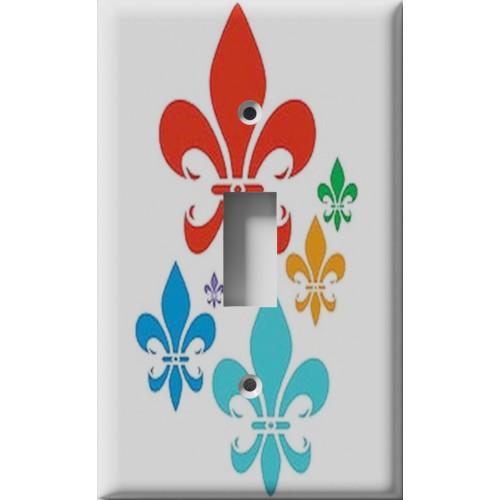 Fleur De Lis Decorative Light Switch Plate Cover