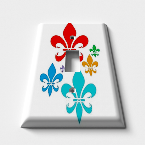 Fleur De Lis Decorative Light Switch Plate Cover